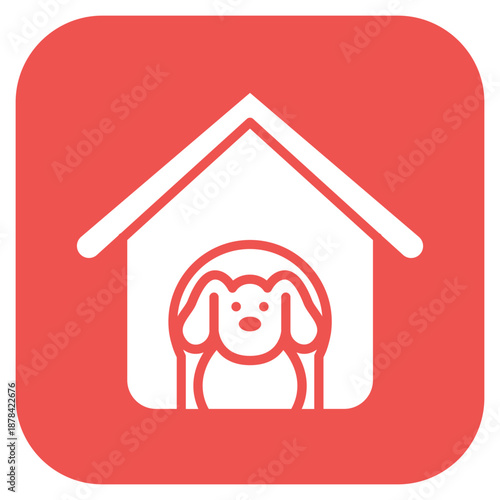 Animal Shelter icon vector image. Can be used for Veterinary.