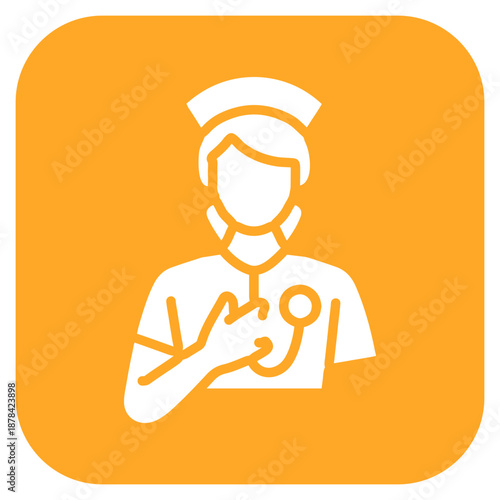 Ambulance Nurse icon vector image. Can be used for Nursing.