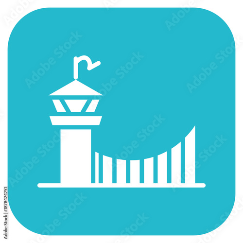 Bridge Patrol icon vector image. Can be used for Public Services.