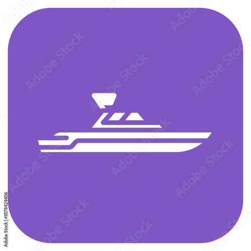 Patrol Boat icon vector image. Can be used for Public Services.