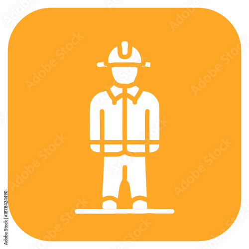 Volunteer Firefighter icon vector image. Can be used for Public Services.