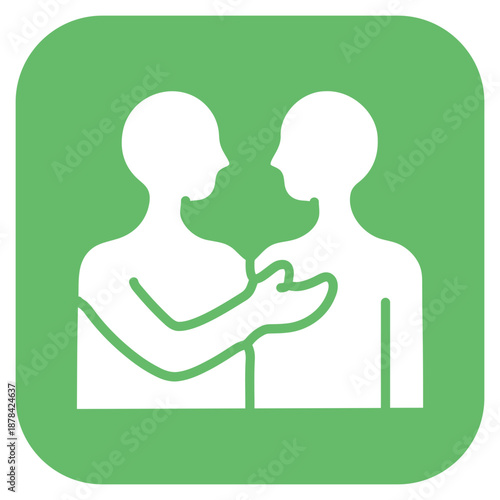 Peer Support icon vector image. Can be used for Addiction.