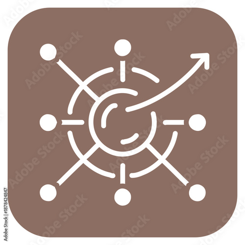 Quantum Computing icon vector image. Can be used for Cyberpunk.
