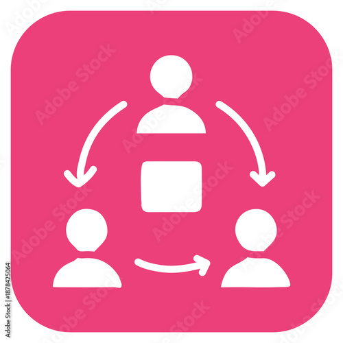 Collaboration Hub icon vector image. Can be used for Coworking Space.