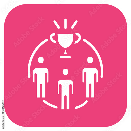 Team-Building Events icon vector image. Can be used for Coworking Space.