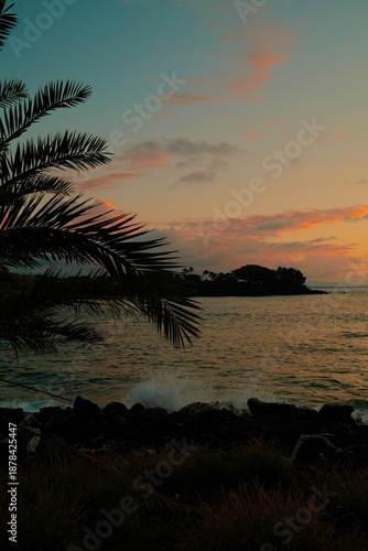 sunset on the beach