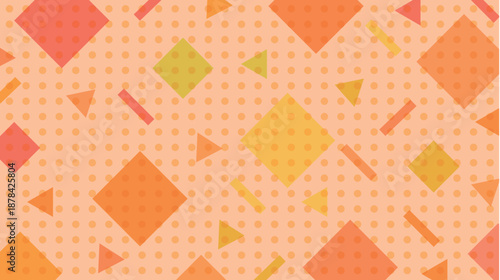 抽象的　網点　秋　模様　背景