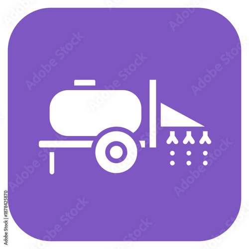 Crop Sprayer icon vector image. Can be used for Agriculture.