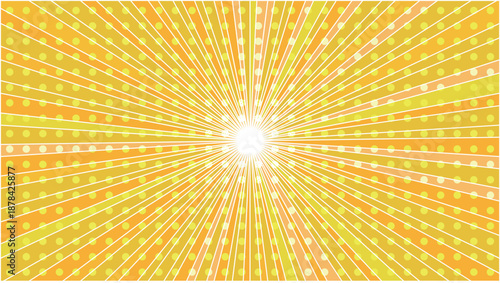 太陽　スクリーントーン　黄色　背景