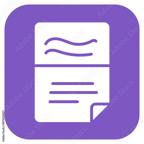 Script icon vector image. Can be used for Video Blog.