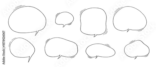 Hand drawn comic speech underline for manga dialogue and expressive sound effects. The speech box adds structure to comic compositions and manga art.