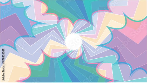 吹き出し　太陽　スクリーントーン　背景