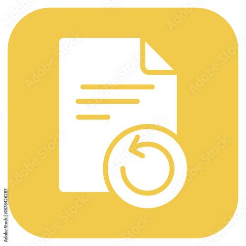 File Restore icon vector image. Can be used for Documents And Files.