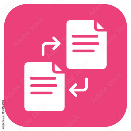 File Transfer icon vector image. Can be used for Documents And Files.