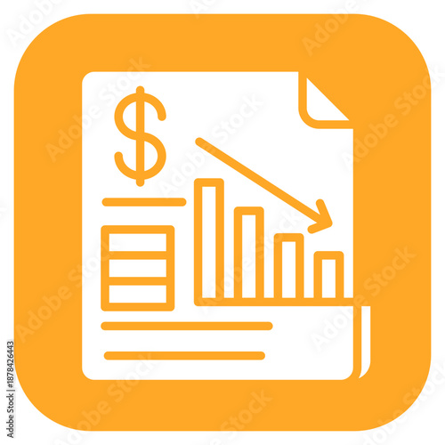 Amortization Schedule icon vector image. Can be used for Credit And Loan.