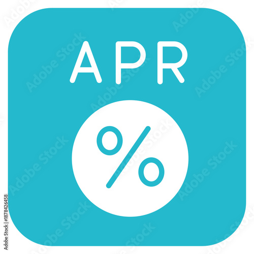 Annual Percentage Rate icon vector image. Can be used for Credit And Loan.