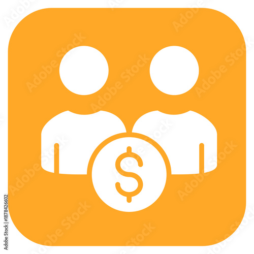 Co-Borrower icon vector image. Can be used for Credit And Loan.