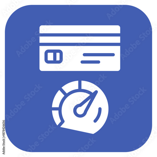 Credit Utilization icon vector image. Can be used for Credit And Loan.