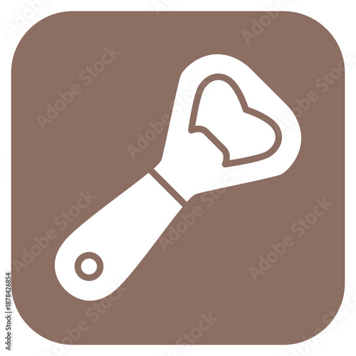 Bottle Opener icon vector image. Can be used for Bar.