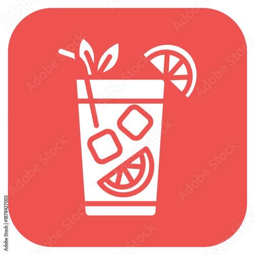 Mojito icon vector image. Can be used for Bar.