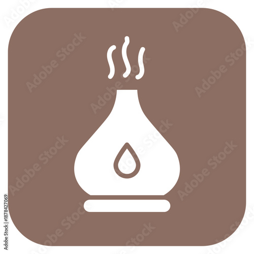 Aromatherapy icon vector image. Can be used for Cosmetology.
