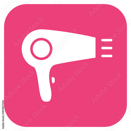 Hair Dryer icon vector image. Can be used for Cosmetology.