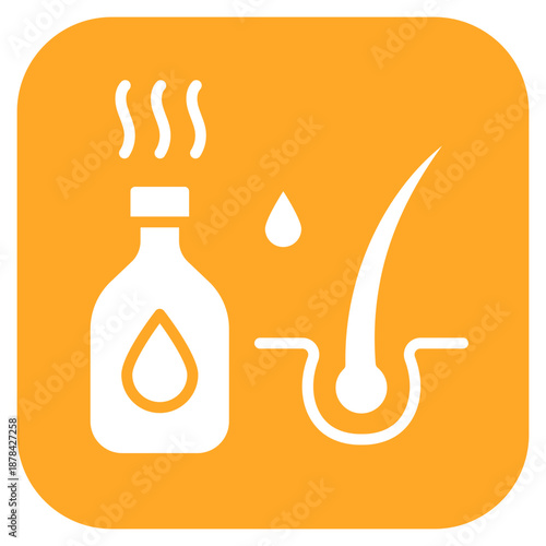 Hot Oil Treatment icon vector image. Can be used for Cosmetology.