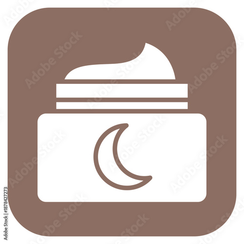 Night Cream icon vector image. Can be used for Cosmetology.