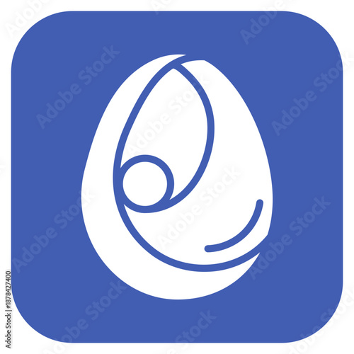 Baby Sling icon vector image. Can be used for Maternity.