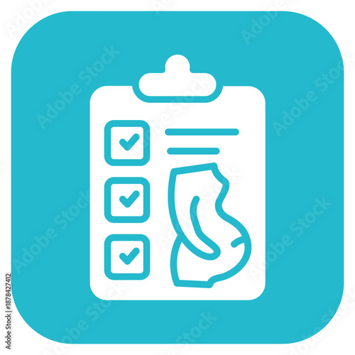 Birth Plan icon vector image. Can be used for Maternity.