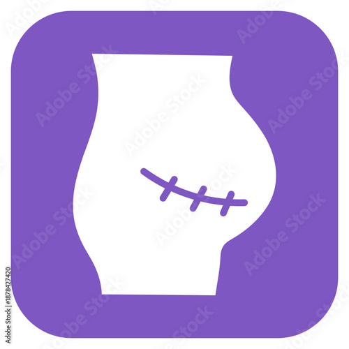 C-Section icon vector image. Can be used for Maternity.