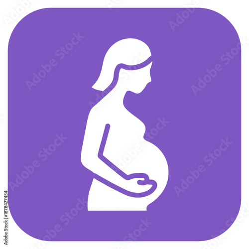 Expectant Mother icon vector image. Can be used for Maternity.