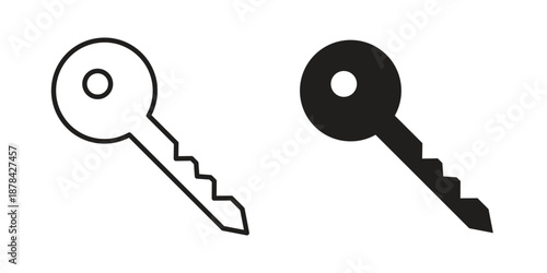 key icons collection vector design illustration isolated. EPS10