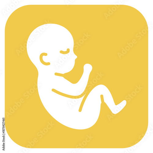 Fetal Growth icon vector image. Can be used for Maternity.