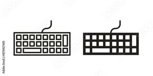 Keyboard icons collection vector design illustration isolated. EPS10