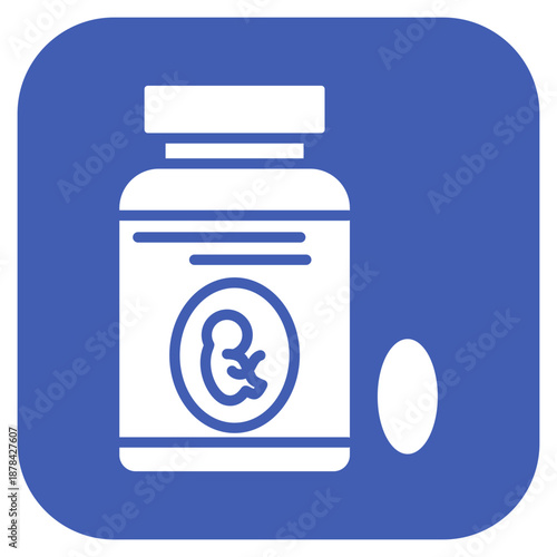 Prenatal Vitamins icon vector image. Can be used for Maternity.
