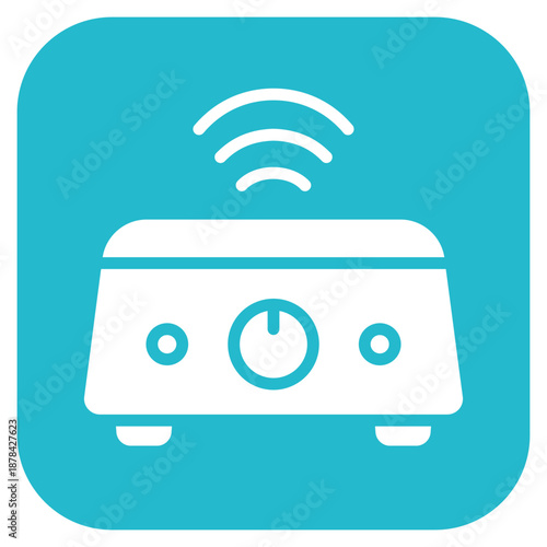 White Noise Machine icon vector image. Can be used for Maternity.