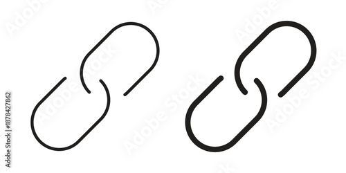 Link icons collection vector design illustration isolated. EPS10