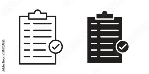 List check icons collection vector design illustration isolated. EPS10