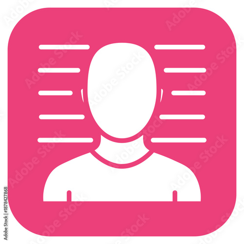 Mugshot icon vector image. Can be used for Crime Investigation.