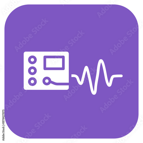 Polygraph Test icon vector image. Can be used for Crime Investigation.