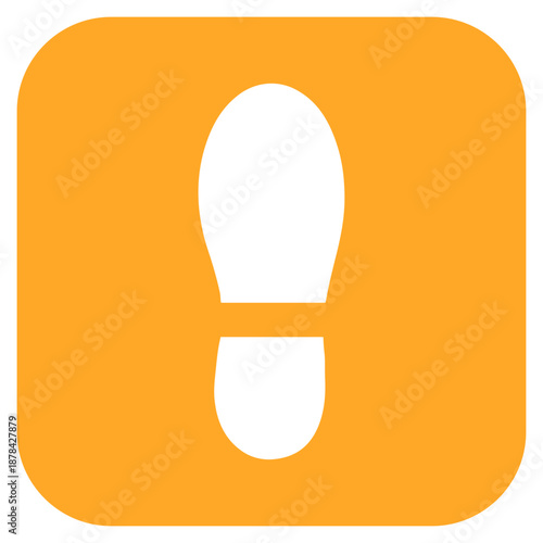 Shoeprint icon vector image. Can be used for Crime Investigation.