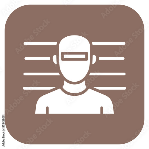Suspect Lineup icon vector image. Can be used for Crime Investigation.