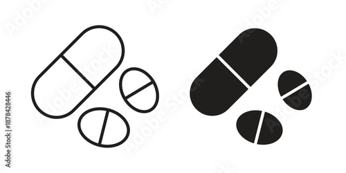 Medicine icons collection vector design illustration isolated. EPS10