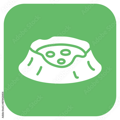 Crater icon vector image. Can be used for Geography.