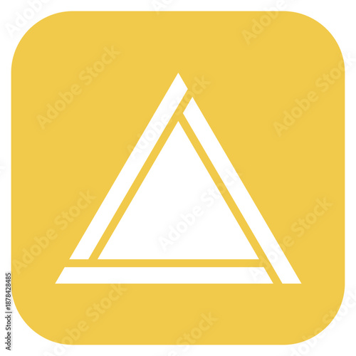 Delta icon vector image. Can be used for Geography.