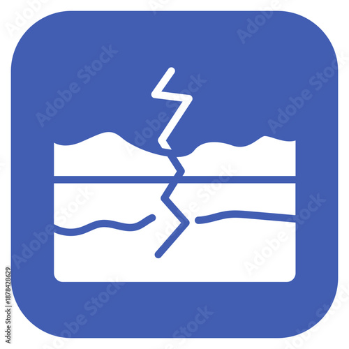 Tectonic Plate icon vector image. Can be used for Geography.