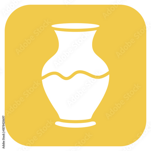 Ceramic Pottery icon vector image. Can be used for Archeology.