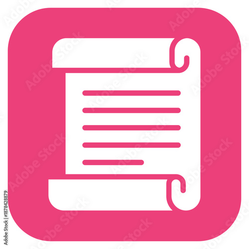 Manuscript Scroll icon vector image. Can be used for Archeology.