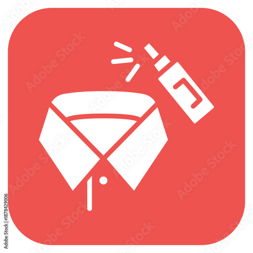 Collar Starch icon vector image. Can be used for Laundry.